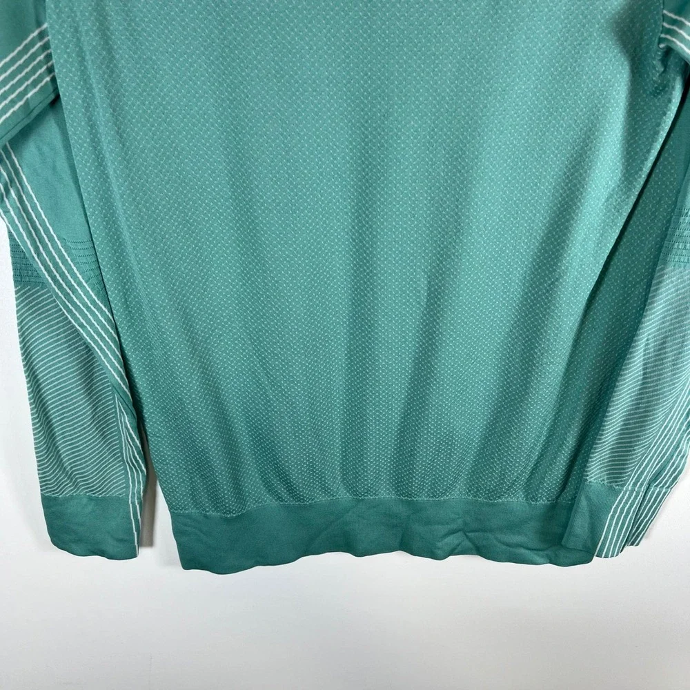 Nike Dri-FIT Womens Long Sleeve Training Top Teal‎ Green Mesh Back Size M